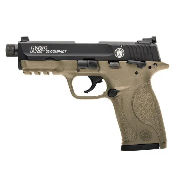 SW M&P®22 COMPACT CERAKOTE® FLAT DARK EARTH THREADED BARREL