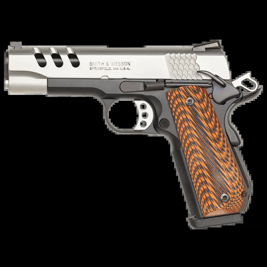 SW PERFORMANCE CENTER® MODEL SW1911 4.25 BARREL BROWN GRIP