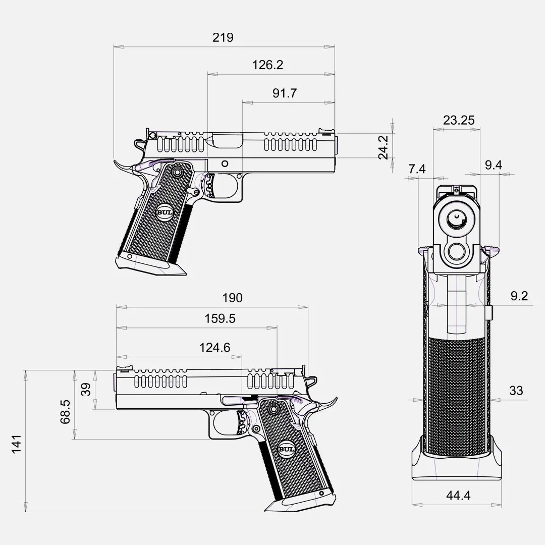 BUL SAS II AIR Stainless Steel kal. .40 SW