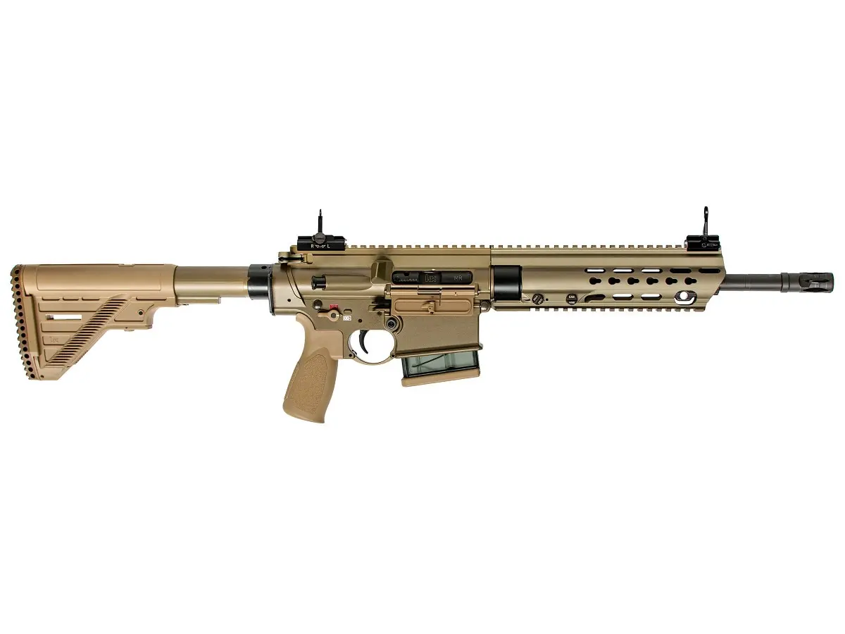 HK MR308 A3 13, kal. .308Win., Slim-Line HKey Handguard GREEN-BROWN