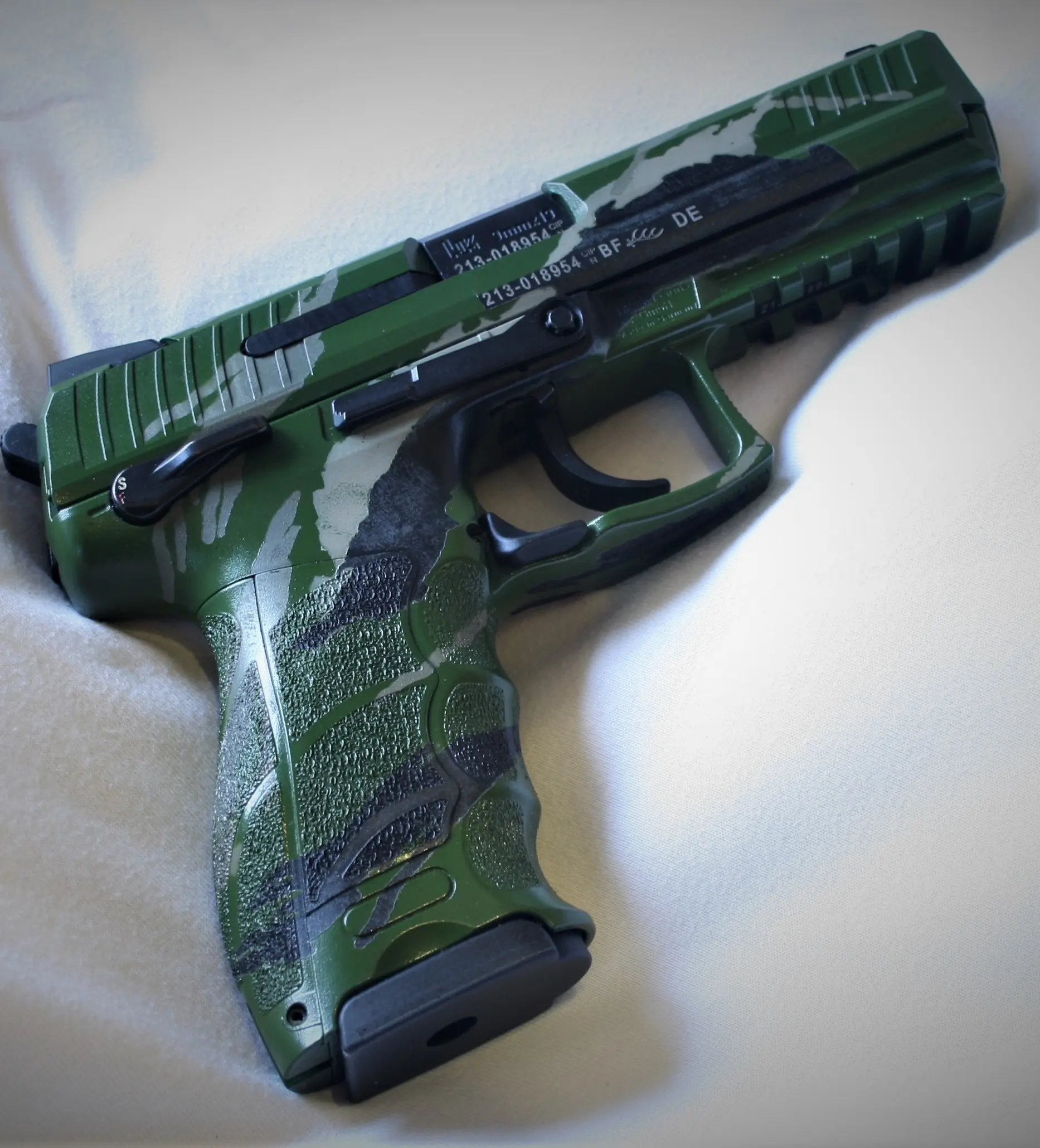 Cerakote tiger strips HK P30 Luxury Guns