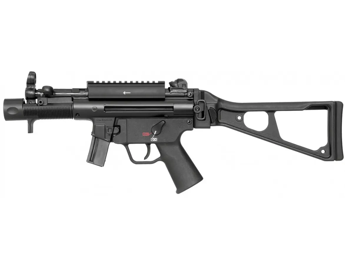 HK SP5K, kal. 9x19, picatinny rail & foldable buttstock