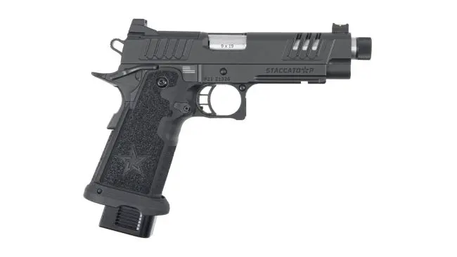 Staccato 2011 P DPO X-Series Steel Frame 9mm Tactical Threaded Pistol - DLCSS