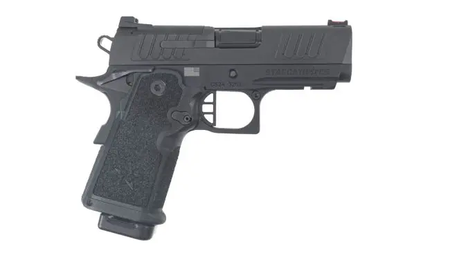 Staccato 2011 CS AL Frame Compact Optics-Ready 9mm Pistol - Flat Trigger 3.5 DLCDLC